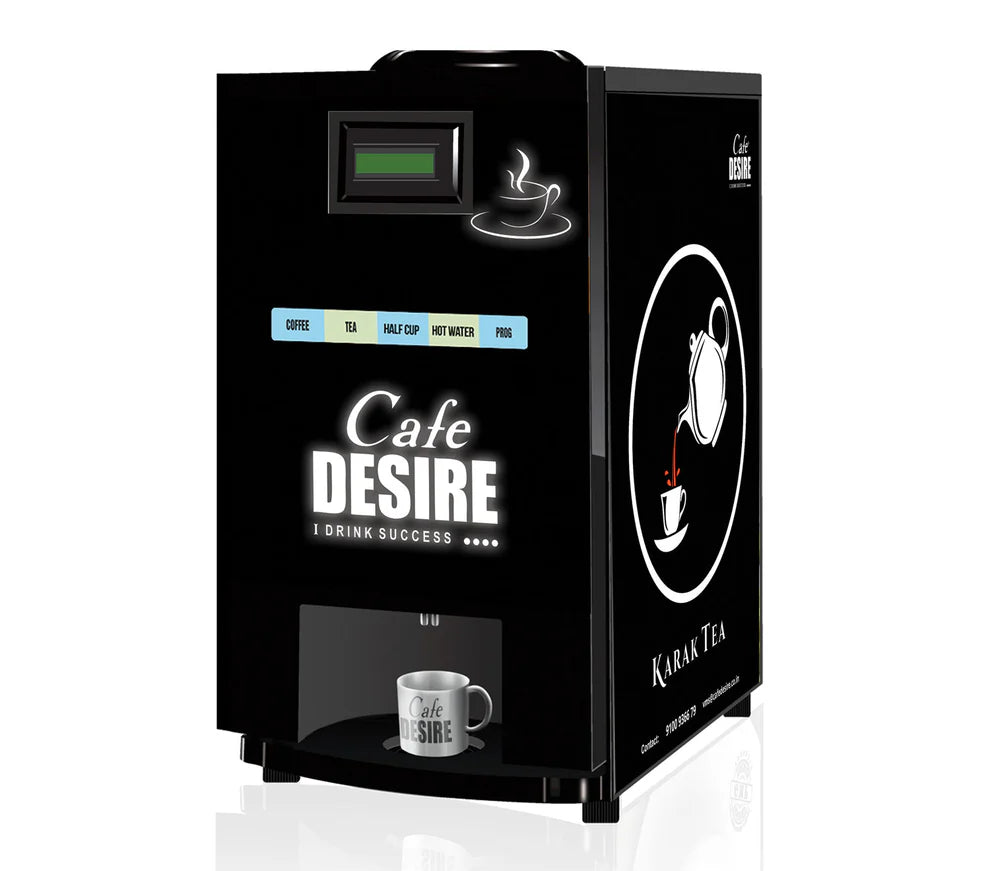 LED Coffee Machine 4 Lane | Four Beverage Options | Fully Automatic Tea & Coffee Vending Machine